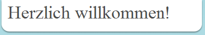 Herzlich willkommen!